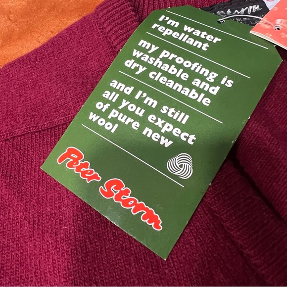 Vintage Peter Storm Wool water proofed V-neck pullover sweater medium England - Picture 4 of 11